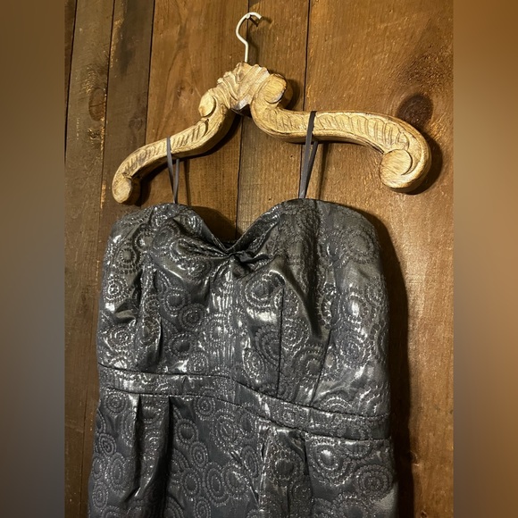 PURE Alfred Sung - Silver Strapless Dress for Party, Wedding guest, graduation - Picture 3 of 8